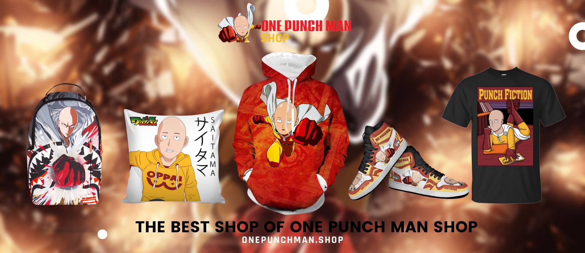 One-Punch Man, Saitama, red gloves, yellow, manga, anime